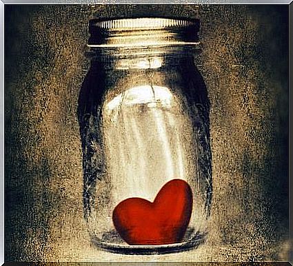 heart in jar