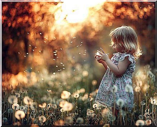 Girl with Dandelions